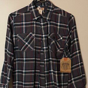 Boys Route 66 Original Clothing Co Large (10/12) Plaid Shirt